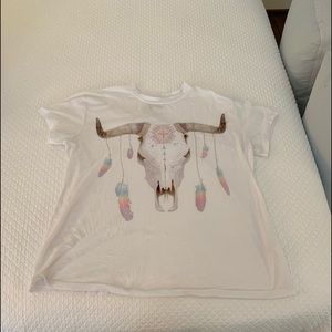 Long horn tee shirt!!